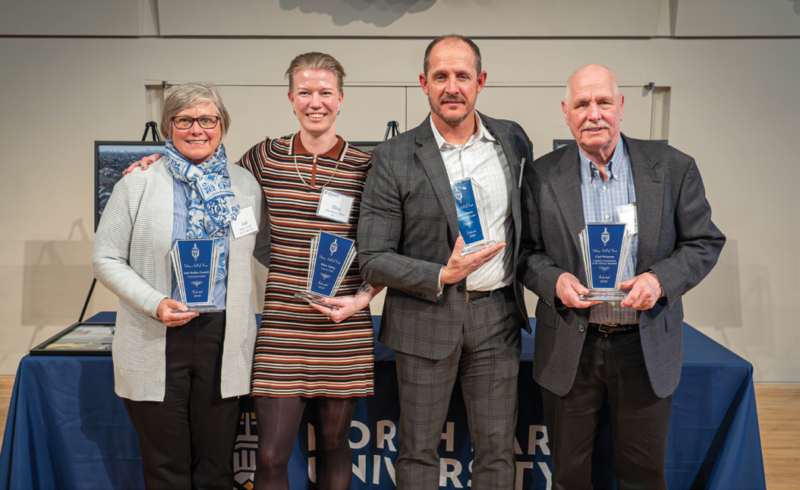 From left to right: Jodi Mullen Fondell, Elina Åberg, Luke Johnson, and Carl Wistrom (not pictured: Rasmus Sardar-Elfgaard)