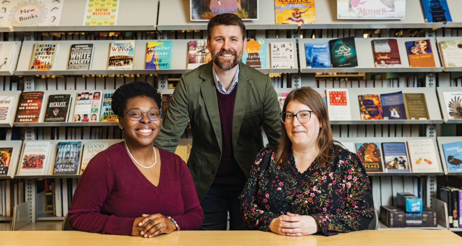 From left to right: Brittany Poku, Evan Kuehn, and Bethany Bates